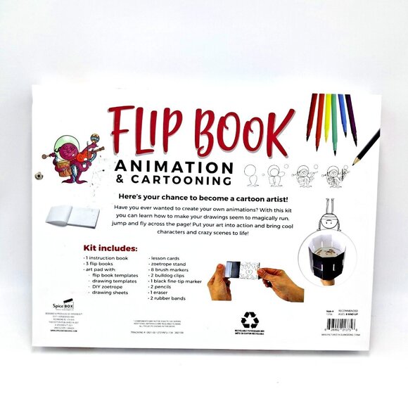 Spice Box Flip Book Animation and Cartooning Kit-New - Picture 8 of 8